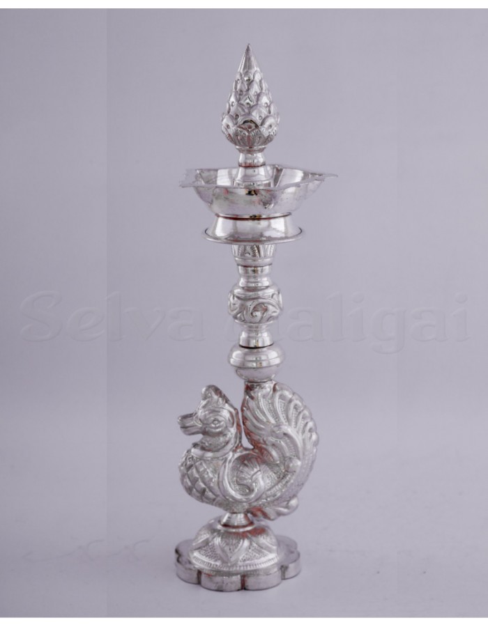 SILVER ANNAPATCHI KUTHU VILAKKU